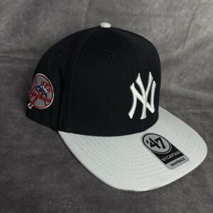 New York Yankees 47' Adjustable Captain Black Grey Yankee‎ Stadium Patch NEW